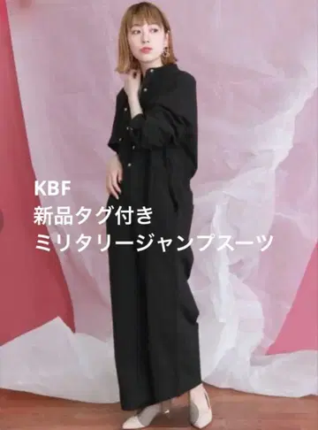 택 포함 새상품 KBF 밀리터리 점프수트 블랙