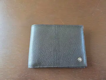 MONTBLANC 접이식 지갑 블랙 가죽