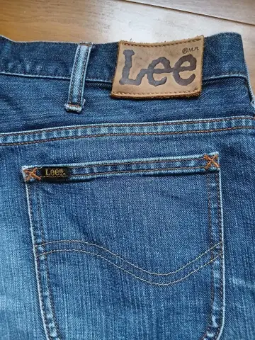 Lee 스트레이트 데님 팬츠 인디고 사이즈 미상 W33 정도
