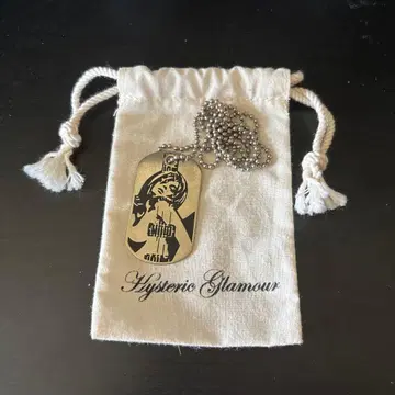 HYSTERIC GLAMOUR 도그택 목걸이