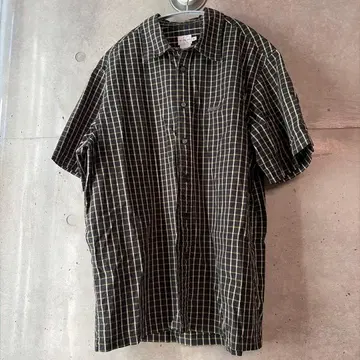 Calvin Klein Jeans 체크 무늬 반팔 셔츠 XL