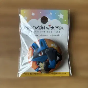 포켓몬 with you 캔뱃지 루카리오 1