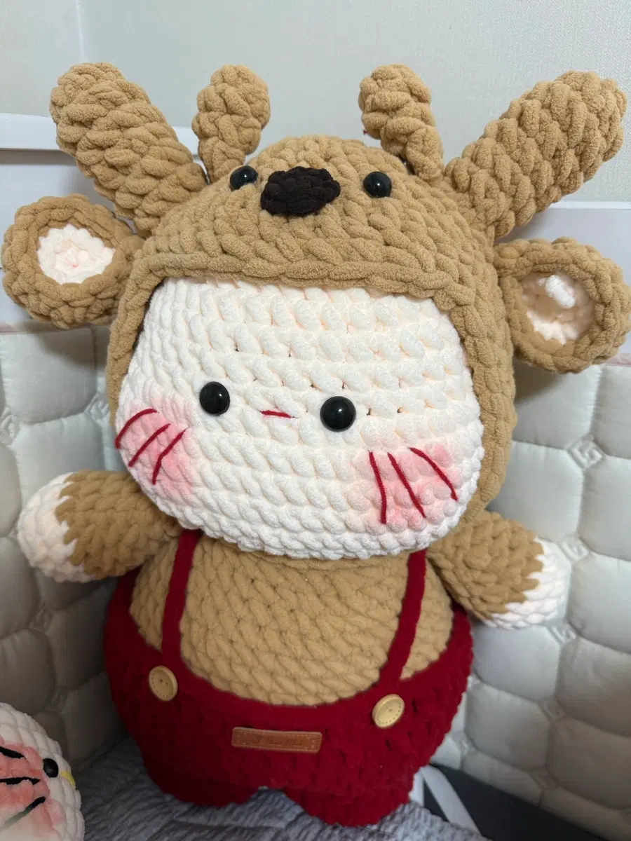 루돌푸손뜨개인형
