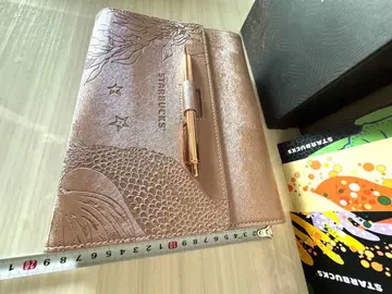 Starbucks 한정판 노트 펜 포함 핑크 골드 외국