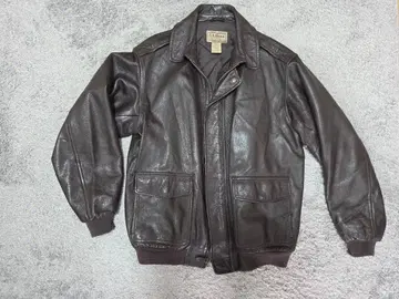 L.L.Bean A-2 플라이트 자켓 가죽 자켓 XL TALL