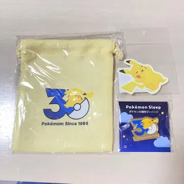 포켓몬 슬립 30주년 핀 배지 & 복조리 세트
