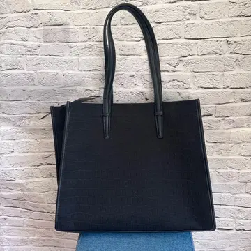 ZARA 악어 엠보싱 블랙 토트백(H-2)