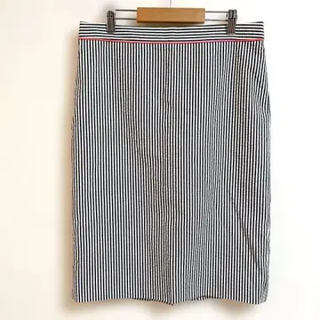 제이크루 J.CREW 미디 스커트 스트라이프 코튼 아름다운 실루엣