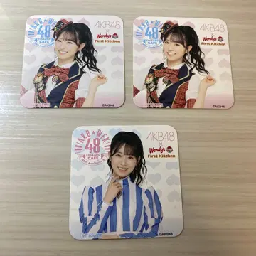 AKB48 야마우치 미즈키 wendy's 웨인디즈 코스터 2종 컴프