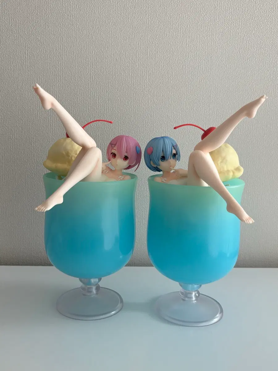 리제로 렘람 소다 피규어