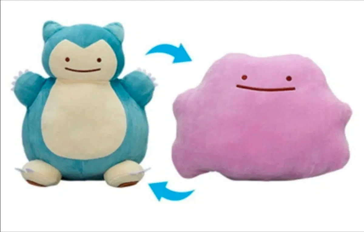 정품 변신 메타몽 잠만보 (잠만보<->메타몽 변신가능) 32cm