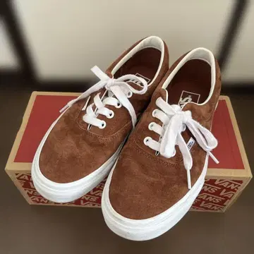 VANS ERA 스웨이드 스니커즈 브라운 24cm