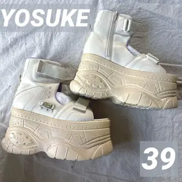 요스케 YOSUKE 39 24.5 25 통굽 부츠 샌들 통굽 샌들