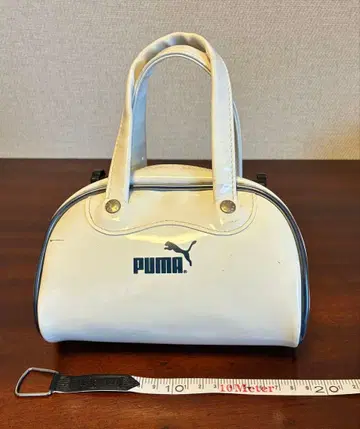 레어 Y2K PUMA 푸마 미니 보스턴 백 에나멜 레트로 화이트 고품질