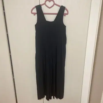 emmi 블랙 uv컷 올인원 와이드 팬츠