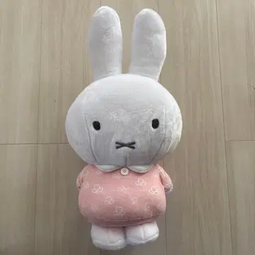미피 봉제 인형 높이 50cm 빅 사이즈 핑크 꽃무늬 뽑기 게임 경품