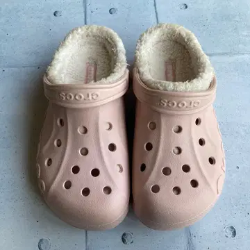 크록스 보아 포함 사보 샌들 핑크