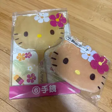 1번 복권 갸루 헬로키티 손거울 파우치 세트