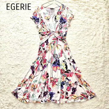 [ 새상품급 ] EGERIE 에제리 저리 소재 원피스 꽃무늬 프랑스제