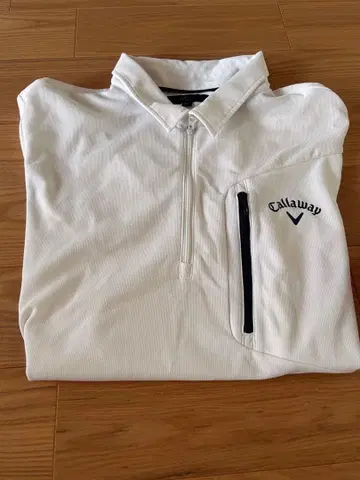 Callaway 골프 피케 셔츠 화이트 M 사이즈