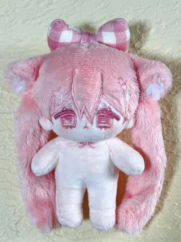 무속성 봉제 인형 10cm 핑크 미니 미네