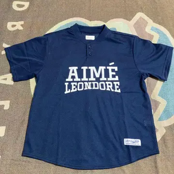 Aime Leon Dore 메쉬 베이스볼 반팔 셔츠 네이비 M