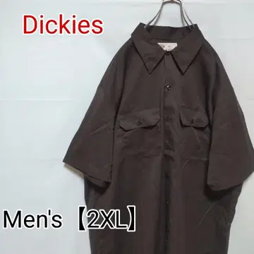 R31 [ US수입 ] Dickies(디키즈) 반팔 셔츠 [ 2XL ] 브라운