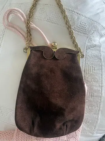 hooked vintage 스웨이드 백