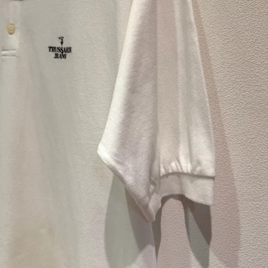 Trussardi Jeans White Polo (Made In Italy)