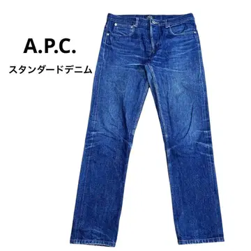 새상품급 다크 네이비 A.P.C. 데님 팬츠 W31 프티 스탠다드 적귀 셀비지