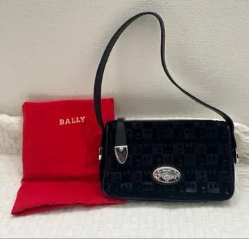 BALLY 스웨이드 원 숄더백 블랙