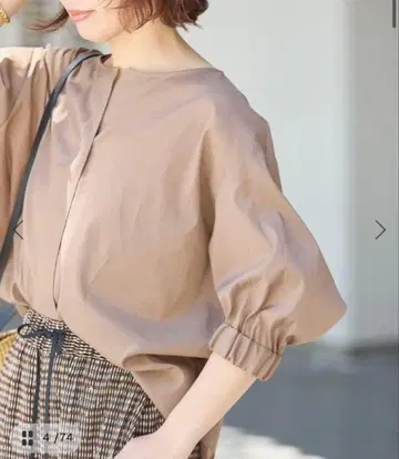 르사쥬 오간자 뉘앙스 노카라 셔츠