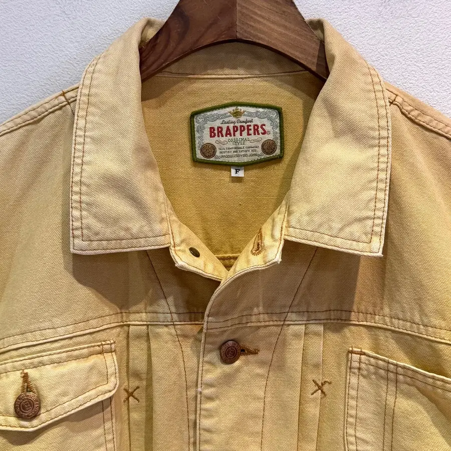 BRAPPERS (by BIG JOHN) Yellow Denim Jacket