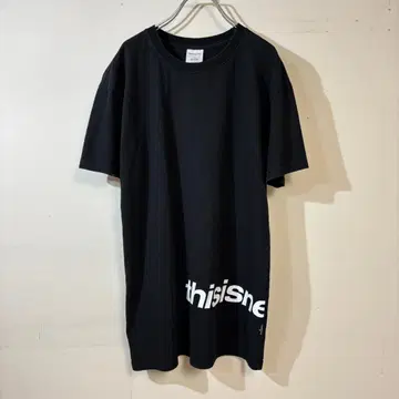 thisisneverthat 빅 로고 반팔 T셔츠 블랙 S 한국제