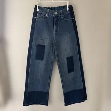미사용 패치워크풍 데님 팬츠