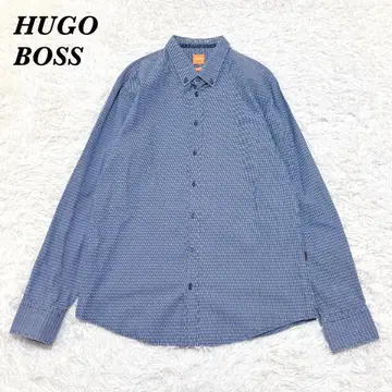 HUGO BOSS 긴팔 셔츠 L 블루 올 패턴