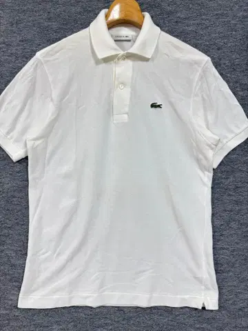 LACOSTE 라코스테 일본제 피케 셔츠 로고 화이트 피케 3 코튼