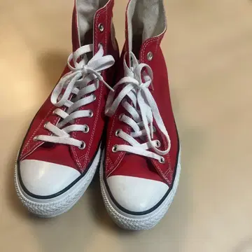 컨버스 ALL STAR 빨간색 하이컷 헤이세이 아메카지