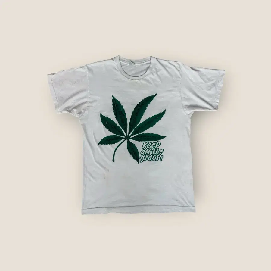 90s USA Made 마리화나 싱글스티치 빈티지 티셔츠
