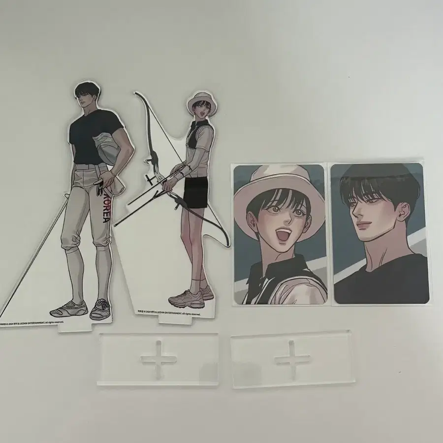 야화첩 팀레진 아크릴 포토카드 일괄양도 / 윤승호 백나겸 컬포 포카