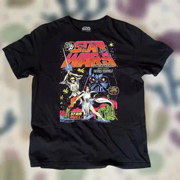 Star Wars 빈티지 코믹풍 프린트 T셔츠