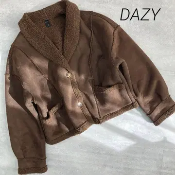 DAZY 데이지 보아 무스탕풍 자켓 브라운 갈색