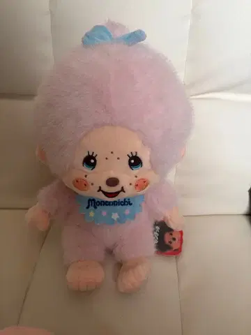 몽치치 봉제 인형 파스텔 퍼플
