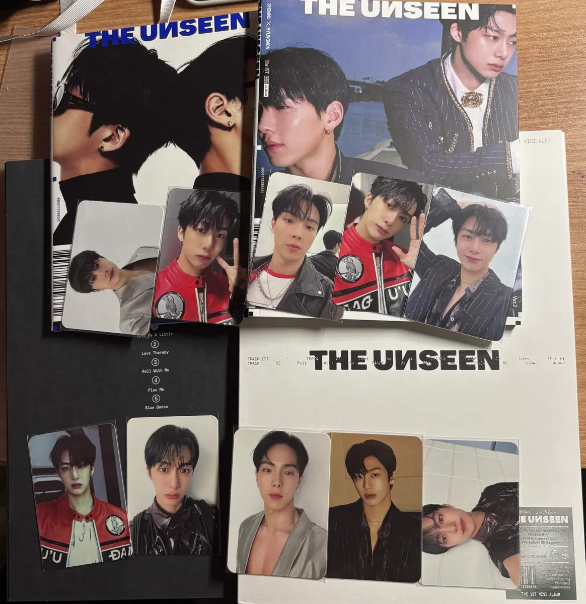 몬엑 몬스타엑스 셔누X형원 unseen 4종 일괄