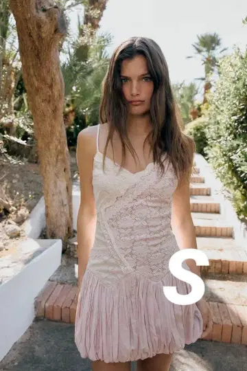 ZARA 레이스 벌룬 미니 원피스 S