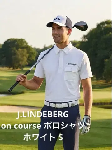 J.LINDEBERG on course 피케 셔츠 화이트 S