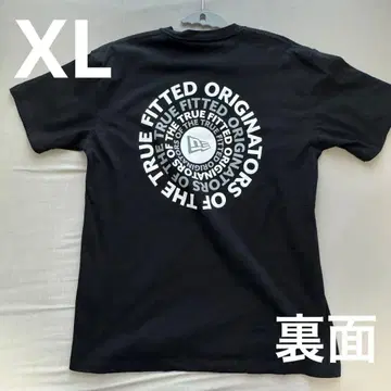 뉴에라 반팔 코튼 T셔츠 Circle 블랙 x 화이트