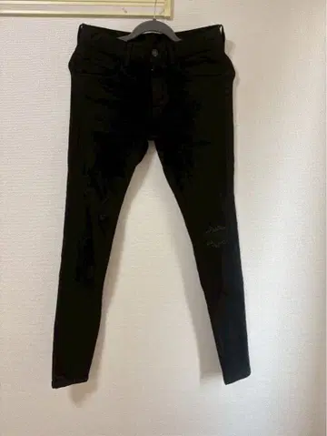 하이퍼 스트레치 데님 스키니 팬츠 블랙