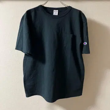 새상품 챔피온 미국제 T1011 포켓T셔츠 네이비 L