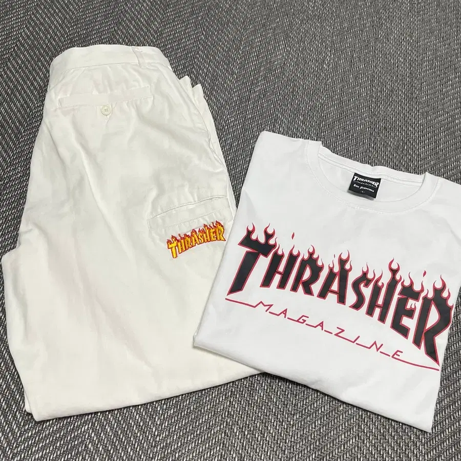 30-32/L]트레셔(THRASHER) 바지+반팔티